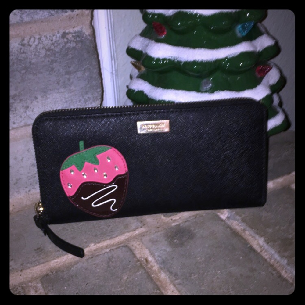 Kate Spade Chocolate Dipped Strawberry Wallet